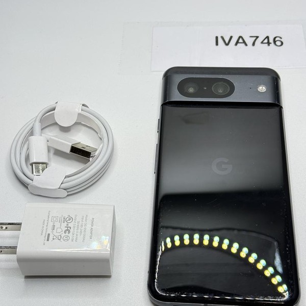 Google Pixel 8 - Unlocked, 128 GB, Obsidian, 8 GB, G9BQD, Sub-6 5G