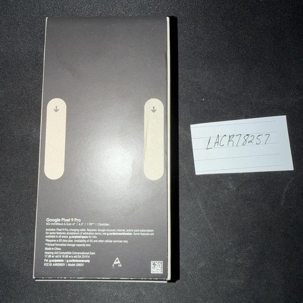 Google Pixel 9 Pro - Unlocked, 1 TB, Obsidian, 16 GB, GR83Y