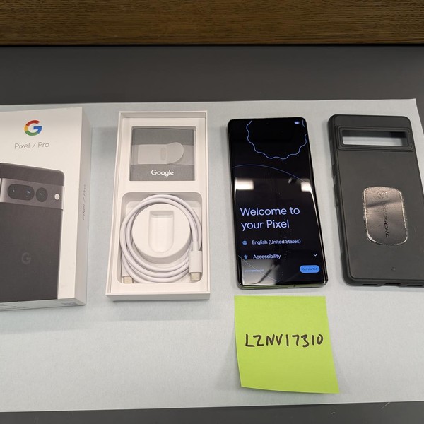 Google Pixel 7 Pro - Unlocked, 128 GB, Obsidian, 12 GB, GE2AE