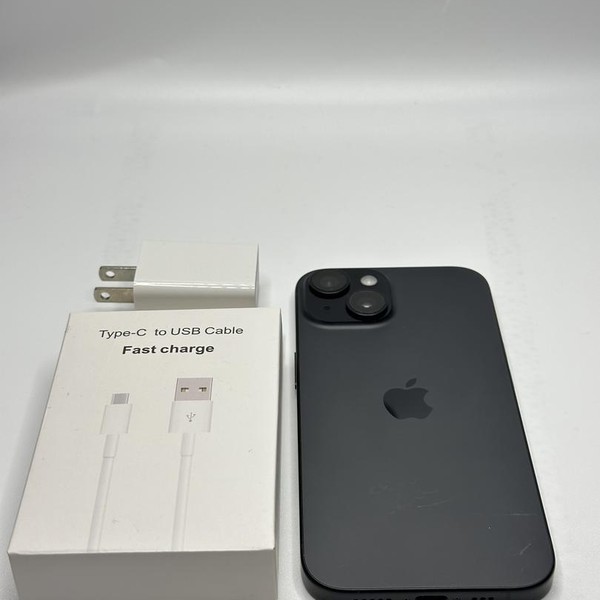 Apple iPhone 15 - Unlocked, 128 GB, Black, A2846