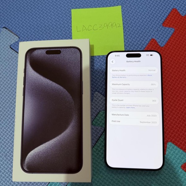 Apple iPhone 15 Pro Max - Unlocked, 256 GB, Blue, A2849