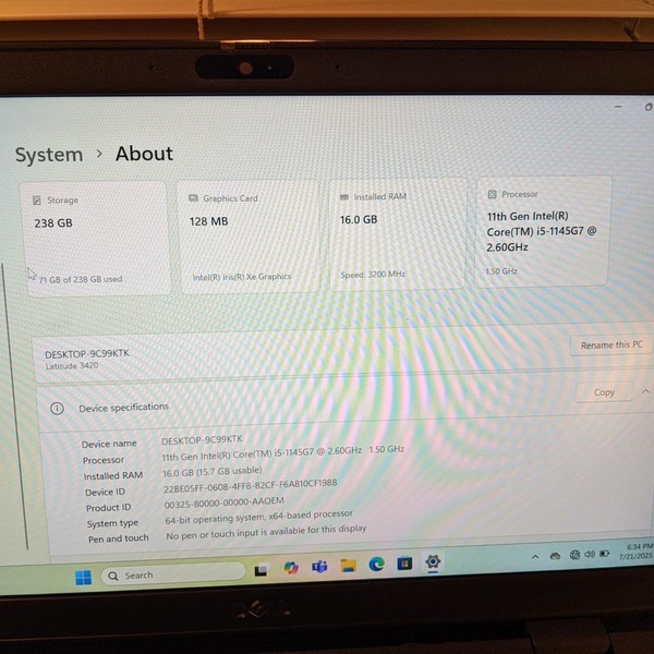 Dell Latitude Laptop