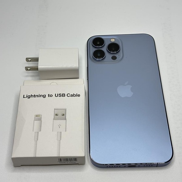 Apple iPhone 13 Pro Max - Unlocked, Sierra Blue, 128 GB, A2484