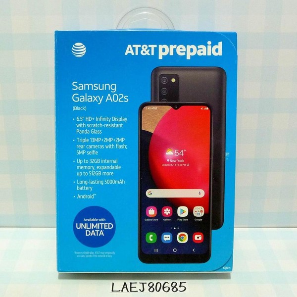 Samsung Galaxy A02s - AT&T, 32 GB, Black, 2 GB