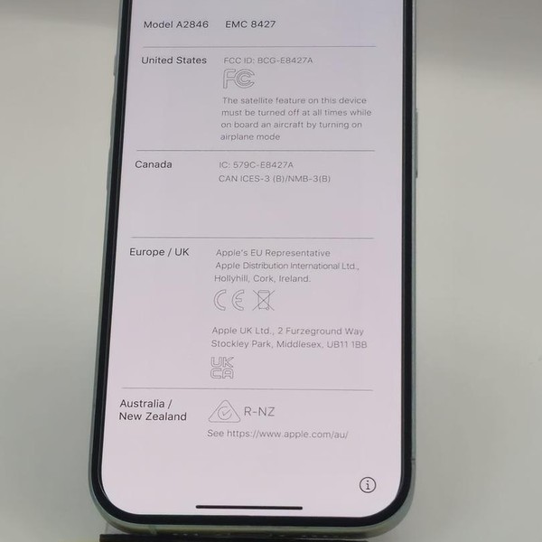 Apple iPhone 15 - AT&T, Blue, 128 GB, A2846