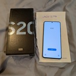 Good Samsung Galaxy S20 5G - Unlocked, 128 GB, Cloud Blue, 12 GB, SM-G981U1
