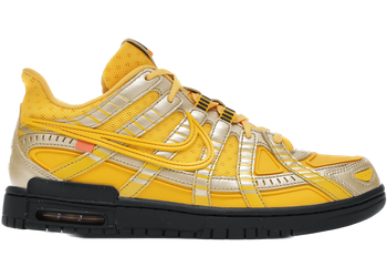 Nike Air Rubber Dunk Off-White University Gold for sale