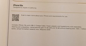 New
													Apple iPhone 16e - Metro by T-Mobile, Black, 128 GB, A3212, photo 2 of 3