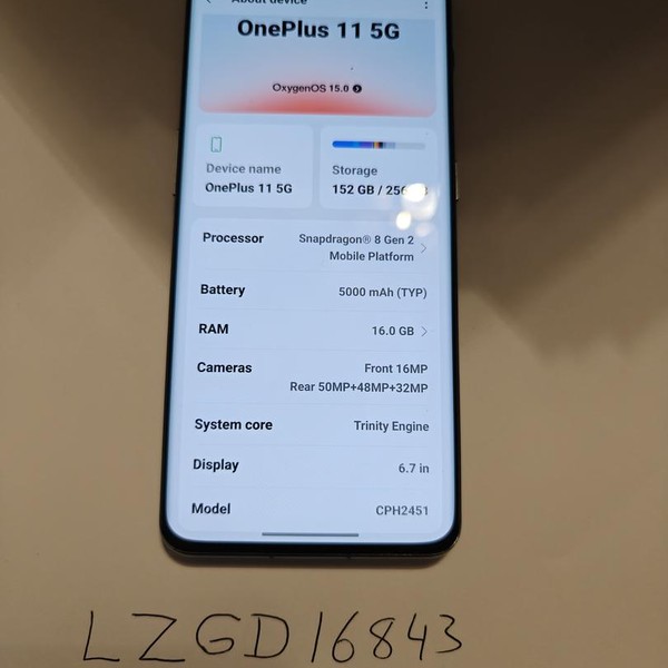 OnePlus 11 - Unlocked, 256 GB, Green, 16 GB, CPH2451