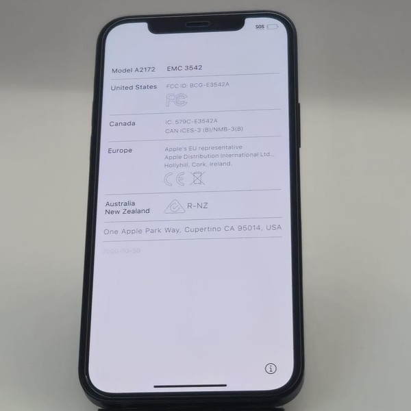 Apple iPhone 12 - AT&T, 64 GB, Black, A2172