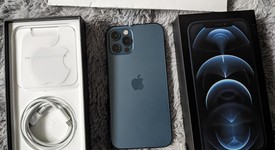Good
													Apple iPhone 12 Pro - Unlocked, Pacific Blue, 128 GB, A2341, photo 1 of 10