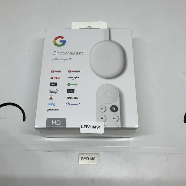 Chromecast with Google TV (HD) - Snow, HD