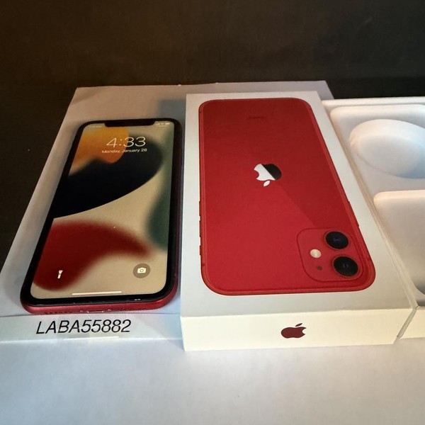 Apple iPhone 11 - Unlocked, Red, 64 GB, A2111