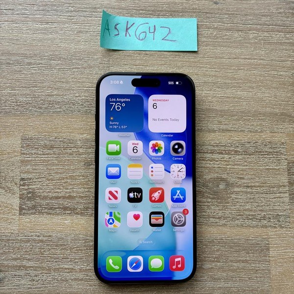 Apple iPhone 15 Pro - Unlocked, 1 TB, Black, A2848