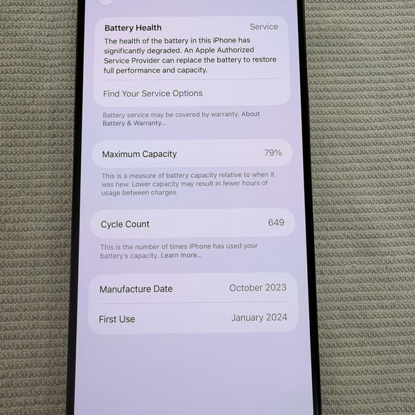 Apple iPhone 15 Pro Max - Unlocked, 512 GB, Black, A2849