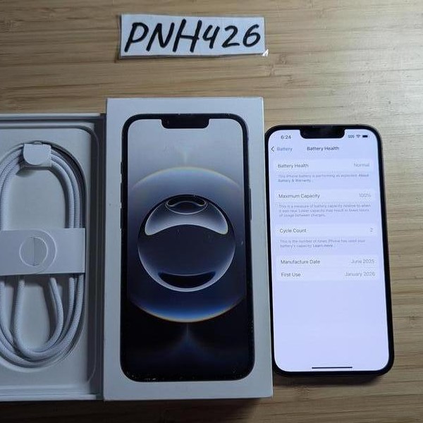 Apple iPhone 16e - AT&T, 128 GB, Black, A3212