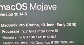 Good
													MacBook Pro 2015 (Retina) - 13" - Silver, 256 GB, 8 GB, photo 5 of 13