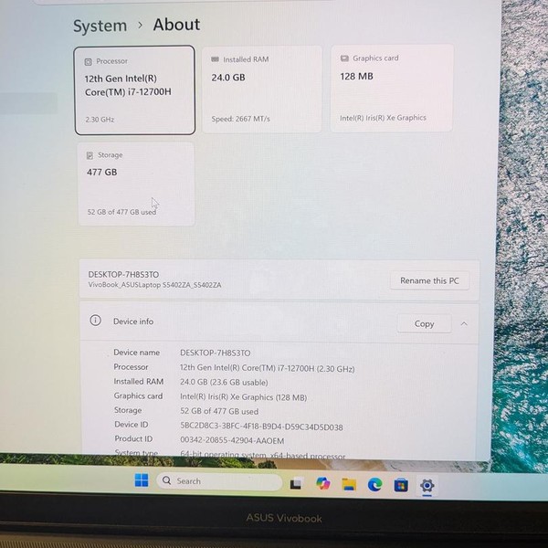 Asus Vivobook Laptop