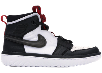 Jordan 1 High React Black White Gym Red for sale