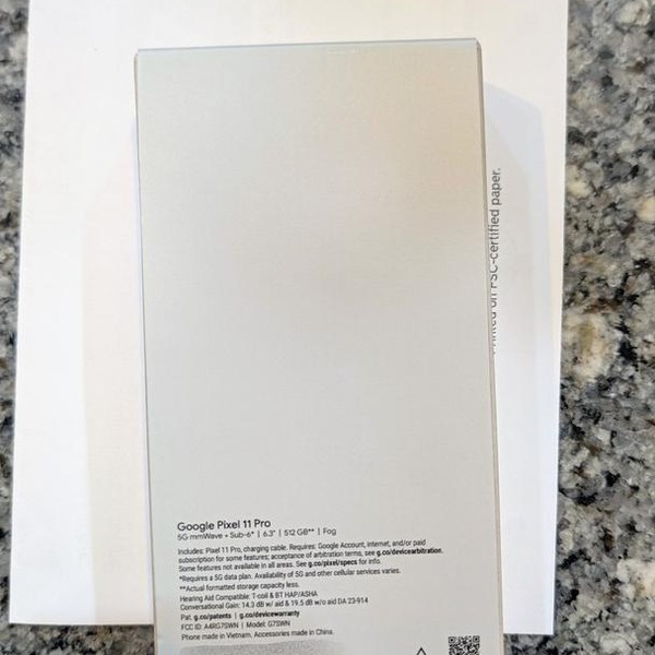 Google Pixel 11 Pro - Unlocked, 512 GB, Fog, 16 GB, G7SWN