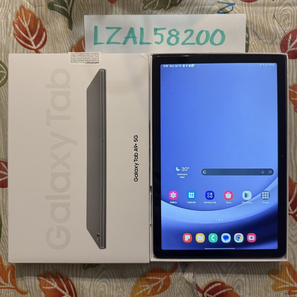 Samsung Galaxy Tab A9 Plus - Metro by T-Mobile, 64 GB, Graphite, 4 GB, SM-X218U, 5G