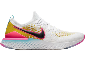 Nike Epic React Flynit 1 White Pink Blast Citron for sale