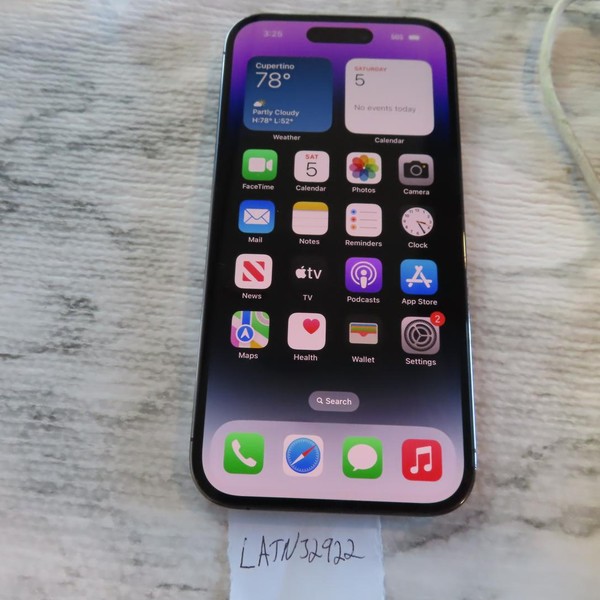 Apple iPhone 14 Pro - Unlocked, 128 GB, Purple, A2650