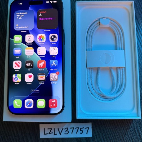 Apple iPhone 16 Pro Max - Unlocked, 512 GB, Black, A3084