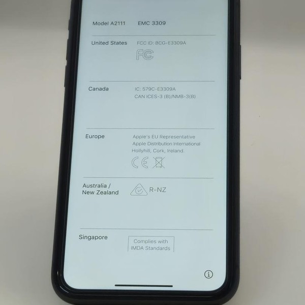 Apple iPhone 11 - Unlocked, 64 GB, Black, A2111