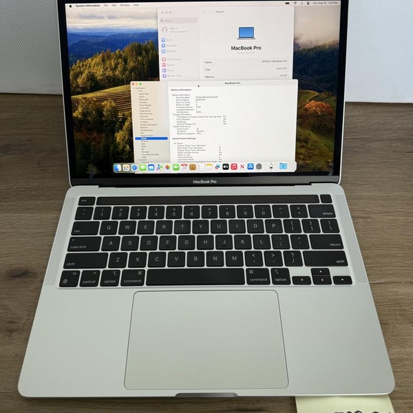MacBook Pro 2022 - 13 inch - 1 TB, Silver, 24 GB, Apple M2