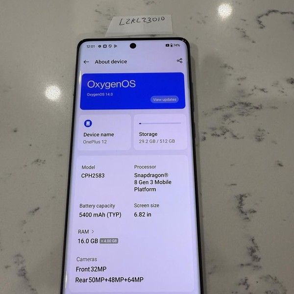 OnePlus 12 - Unlocked, 512 GB, Green, 16 GB, CPH2583