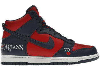 Nike SB Dunk High Supreme By Any Means Navy for sale