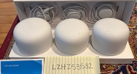 Good
													Google Nest WiFi Mesh Router - Snow, 1 Router, 2 Nest Points, photo 1 of 1