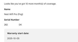 Good
													Google Nest Wifi Pro 6e Mesh Router - Fog, Single, photo 2 of 11