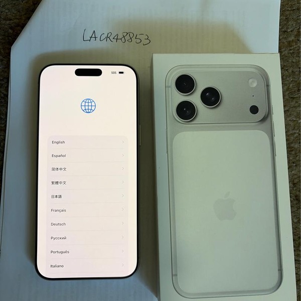 Apple iPhone 17 Pro Max - Unlocked, 256 GB, Silver, A3257