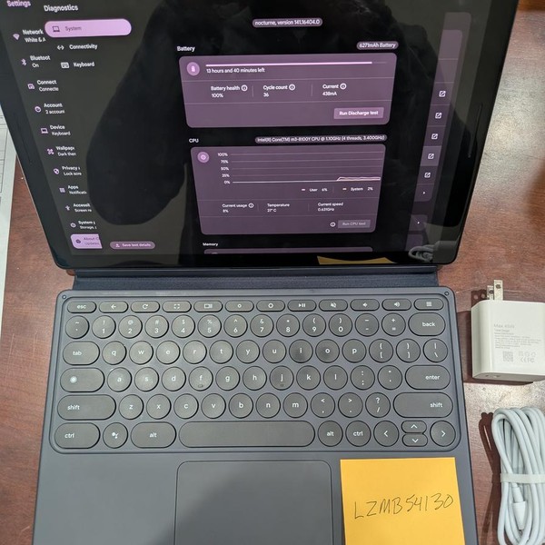 Google Pixel Slate - Wi-Fi, 64 GB, Navy Blue, 8 GB, Intel Core m3