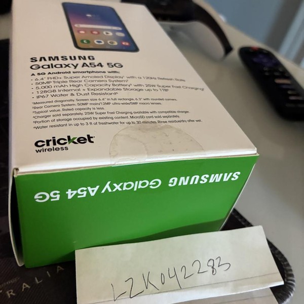 Samsung Galaxy A54 5G - Cricket, 128 GB, Graphite, 6 GB