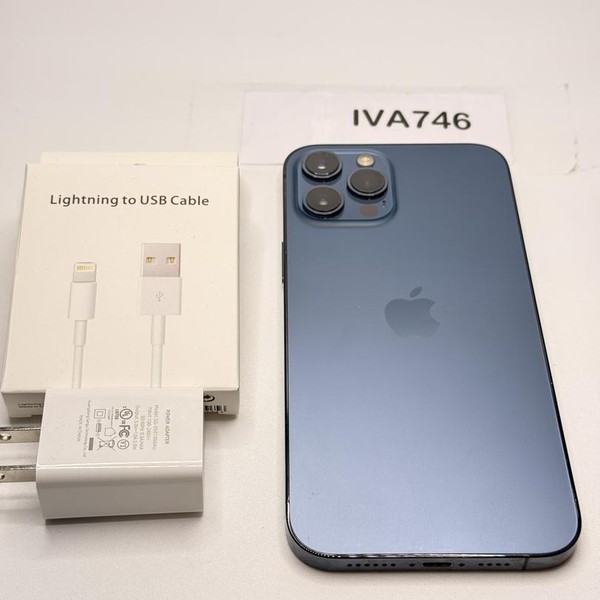 Apple iPhone 12 Pro Max - Unlocked, 128 GB, Pacific Blue, A2342