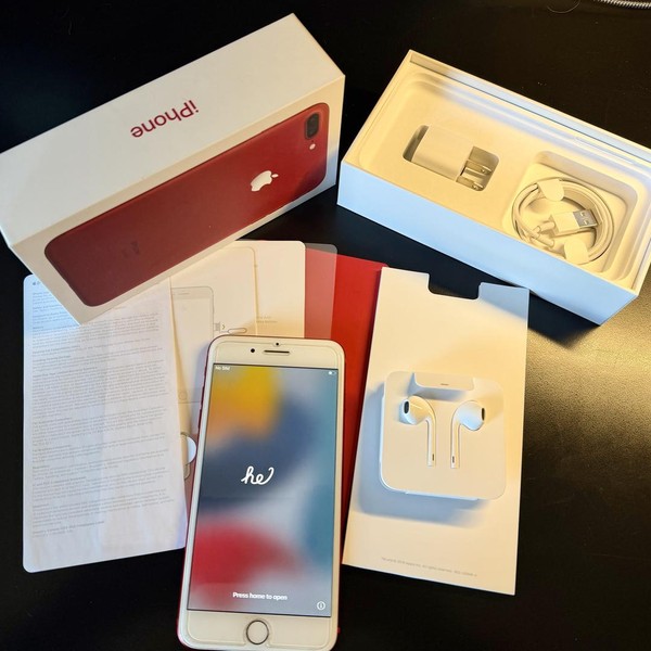Apple iPhone 7 Plus - Unlocked, 128 GB, Red, 3 GB, A1661