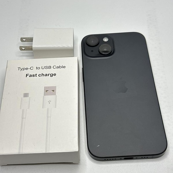 Apple iPhone 15 - Unlocked, 128 GB, Black, A2846