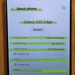 Mint Samsung Galaxy S25 Edge - Unlocked, 512 GB, Icy Blue, 12 GB, SM-S937U1