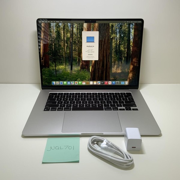 MacBook Air 2024 (M3) - 15 inch - 1 TB, Silver, 24 GB, Apple M3, 10-core GPU