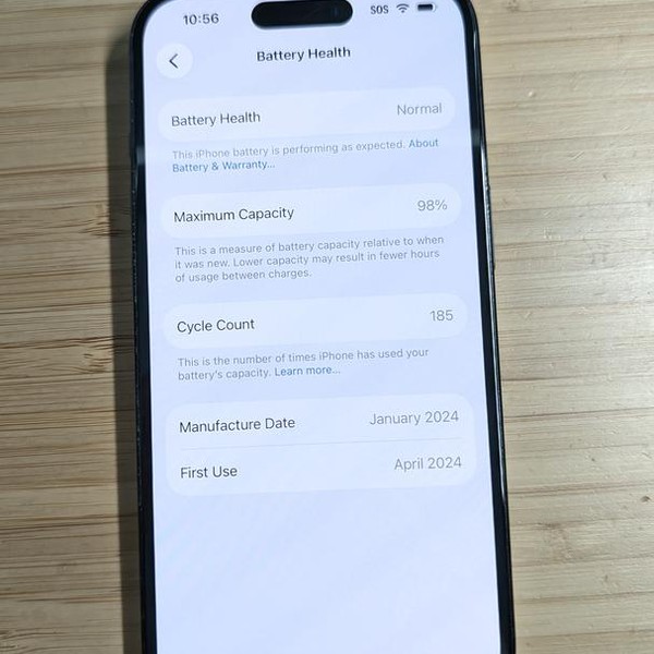 Apple iPhone 15 - Unlocked, 128 GB, Black, A2846