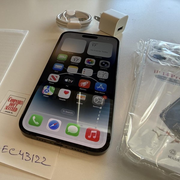 Apple iPhone 14 Pro Max - Unlocked, 128 GB, Black, A2651