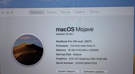 Good
													MacBook Pro 2017 (With Touch Bar) - 15" - I7, Silver, 512 GB, 16 GB, photo 2 of 12