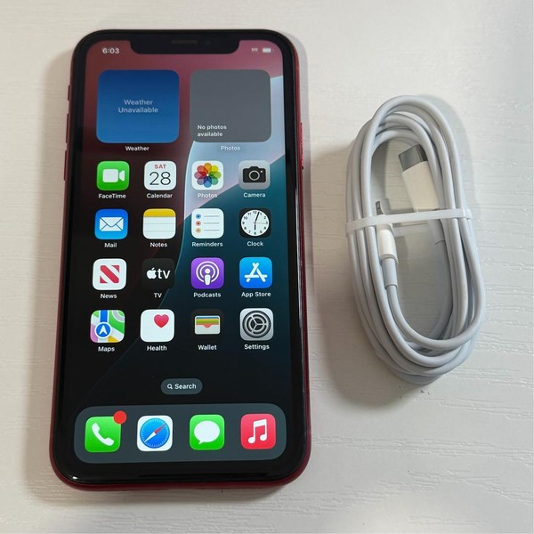 Apple iPhone Xr - Unlocked, 128 GB, Red, A1984