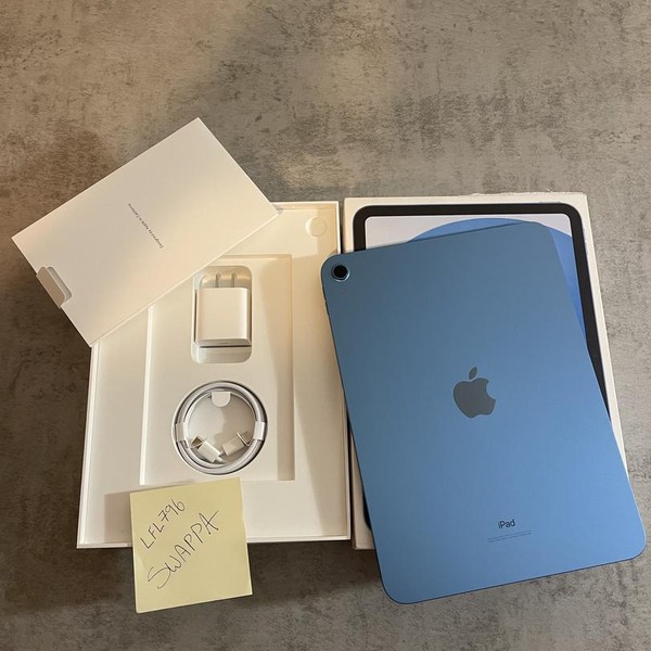 Apple iPad 10th Gen - Wi-Fi, 64 GB, Blue, A2696