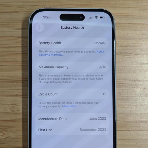 Apple iPhone 15 - Unlocked, 128 GB, Blue, A2846