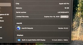 Mint
													MacBook Pro Late 2023 (M3) - 14" - Apple M3 Pro 12-core, Black, 1 TB, 18 GB, 18-core GPU, photo 3 of 12