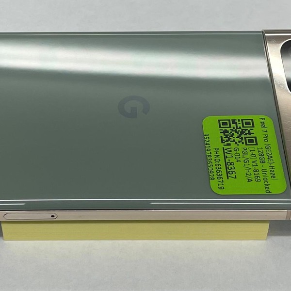 Google Pixel 7 Pro - Unlocked, 128 GB, Hazel, 12 GB, GE2AE